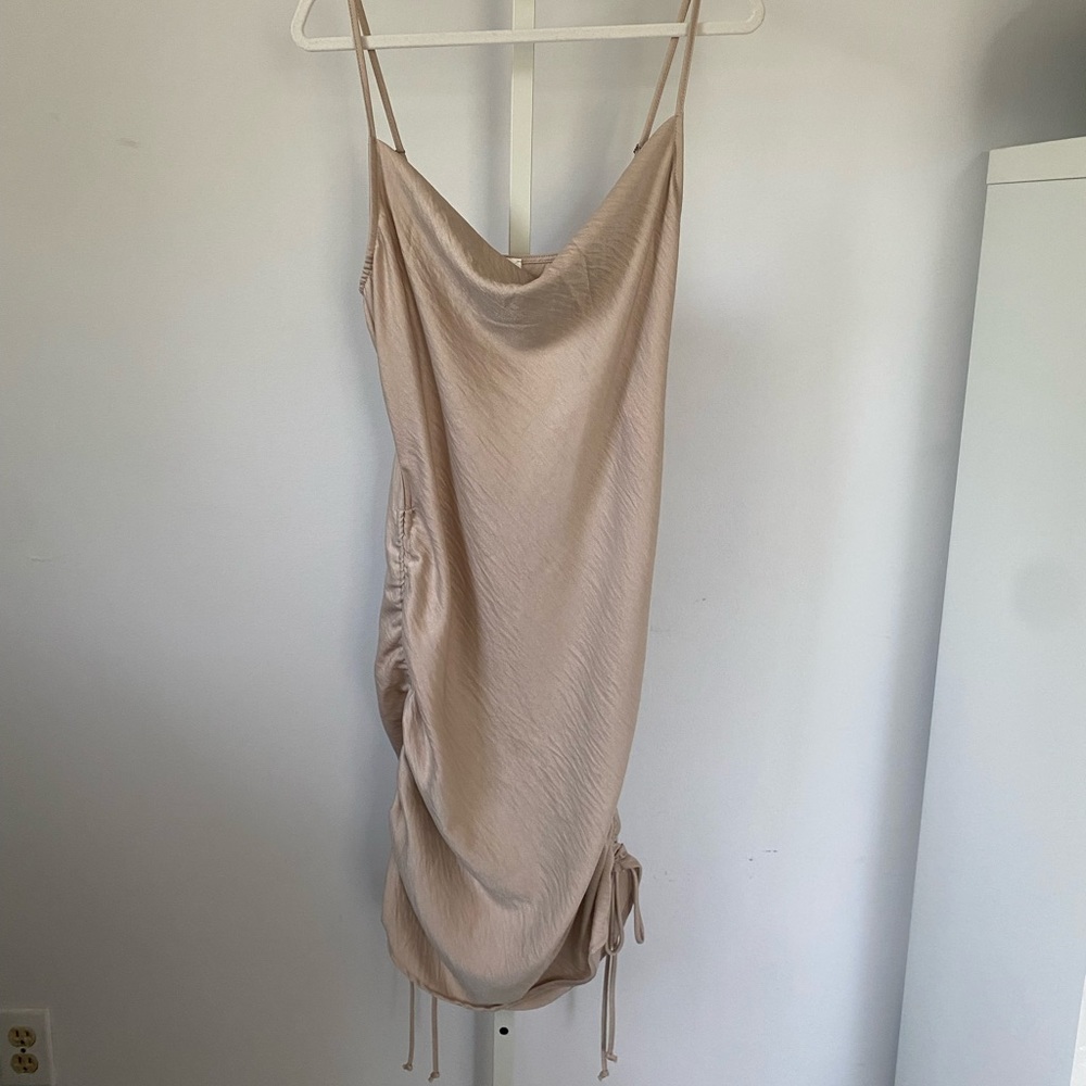 Champaign Satin dress